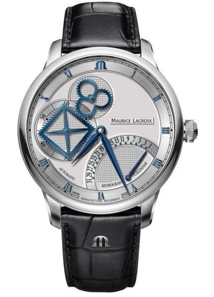 Maurice Lacroix Masterpiece MP6058-SS001-110-1 Square Wheel Retrograde Replica watch